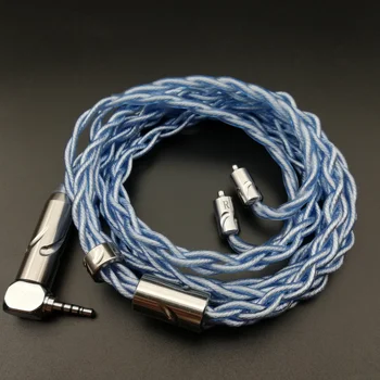 Szia Osztály 4 fő 7N OCC ezüst tányér Grafén Kábel Magas Minőségű LITZ frissítés fülhallgató kábele MMCX vagy 2PIN 0.78 kábel