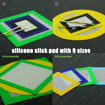 1db dohányzás kiegészítő több méretben választható szilikon Slick mat mosható, valamint újrafelhasználható Koncentrálni Dabbing Kis szőnyeg