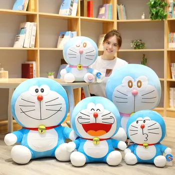 Aranyos Plüss Játékok Doraemon Plüss Baba Plüss Rajzfilm Átkelés Nagy Plushies Baba Puha Játékok Párna Lakberendezés