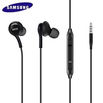 Samsung EO IG955 Fülhallgató 3,5 MM-es In-Ear AKG Bass Sztereó Headset Vezetékes Sport Zenét Fülhallgató Galaxy S10 S9 S8 Plusz A50 A70 F52
