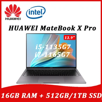 HUAWEI MateBook X Pro 2021 laptop, i7-1165G7 16 GB 1 tb-os 13.9-es 3K érintőképernyős Ultrabook üzleti notebook számítógép