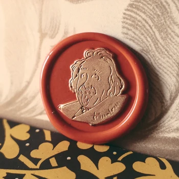 25mm Einstein phoenix lily Bélyegző Fejét Egyéni Viasz Pecsét Fejüket, Bélyeg, Postai Journal Csomag Esküvői Ajándékok Boríték Kézzel készített Eszközök