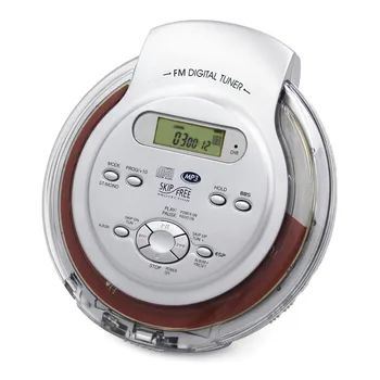 Hordozható CD walkman lemezeket lejátszó támogatja az angol MP3 lemezt, fülhallgatóval zenét LCD kijelző audio kimenet FM rádió ütésálló