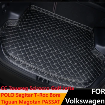 Sinjayer Kocsi Csomagtartójában Mat Rakomány Pad Volkswagen CC Touareg Scirocco Golf POLO Sagitar T-Roc Tiguan Bora Magotan Jetta PASSAT