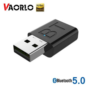 VAORLO Mini USB Bluetooth 5.0 Adó-Vevő Sztereó 3,5 mm-es AUX csatlakozó A TV-készülék PC Fejhallgató Haza Autó Vezeték nélküli Adapter