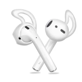 Szilikon Fedő Fülhallgató Fülhallgató tok Apple iphone X 8 7 6 Plusz Airpods Earpod Fejhallgató Eartip Fül Szárnyak Hook Kapitány Fülhorgot