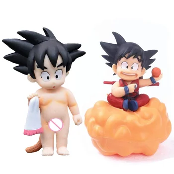 Baba Goku Anime PVC Ábra Kakarotto Gyermekkori Törölközőt Modell Japán Rajzfilm Figura Gyűjthető Baba, Gyerek Játékok