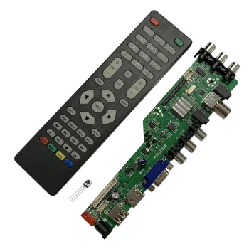 M3663.81A V56 V59 Univerzális LCD Vezető Testület Támogatja a DVB-T2 TV Tábla+7 kulcsos Kapcsoló+IR 3663