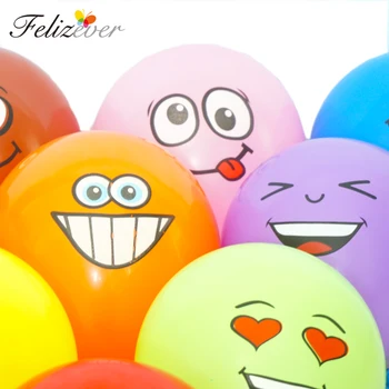 Felizever 12DB 12inches Latex lufinak gyerek játék Felfújható Hőlégballon a Happy Birthday Party Dekoráció Parti Kellékek