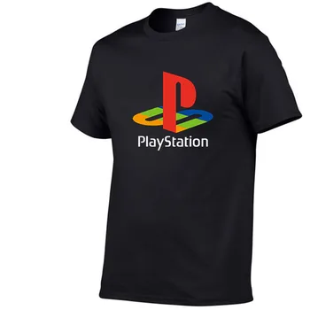 PS férfi póló Xbox játékkonzol póló férfi utcai T-shirt HipHop O-nyakú, rövid ujjú nyári pamut póló