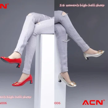 1/6 ACNTOYS ACN006 Elegáns, Lágy Közepes Sarkú Női Cipő Modell Illik 12 inch Katona Figura Test