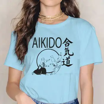Újdonság Harajuku TShirt Aikido Hapkido Boken TANTO JO Harcművészeti Kreatív Kényelmes Póló Női Rövid Ujjú Ajándék Ötlet