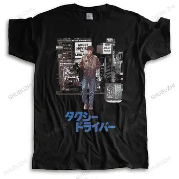 Férfi streetwear Tshirt luxus pamut póló Taxis Japán Poszter De Niro Retro nyári Divat Unisex O-nyak Teeshirt