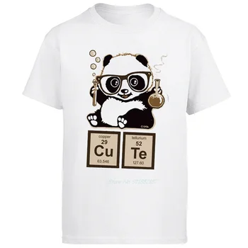 Kémia Panda Klasszikus grafikus póló rövid ujjú t-shirt Harajuku Streetwear O-nyakú póló Nyári Férfi ruházat