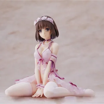 14 cm ANIPLEX ALTER Kato megumi Fehérnemű A testtartás kawayi lány ül anime ábra PVC játékok Gyűjteménye Dekoráció