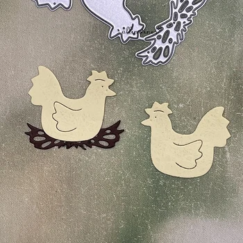 Az új Csirke coop dekoráció fémforgácsolási Meghal DIY Scrapbooking Album Papír Kártyák Dekoratív Kézműves Dombornyomás Meghalni Darabok
