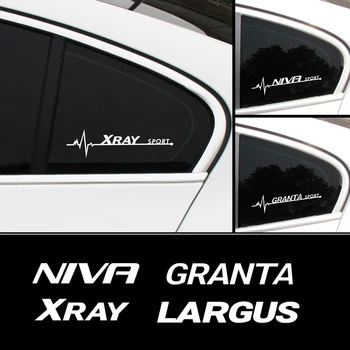 2DB A LADA Largus Granta Niva Xray Priora Sedan Vesta Kalina Autó Oldalsó Ablakok Test Dekorációs Matricák Vinyl Matricák Tartozék