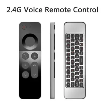 W3 2.4 G Wireless vezeték nélküli Giroszkóp IR Tanulás Smart Hang Távirányító Mini Billentyűzet Android TV Box / Mac OS/ Linux