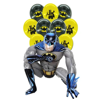 65*42cm 3D-s Nagy DC Batman Fólia Lufi Szuper Hős Férfi Születésnapi Party Dekoráció, Kellékek Gyermekek Ajándékok a Levegő Játékok