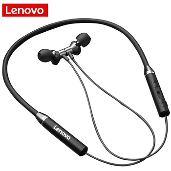 Eredeti Lenovo Fejhallgató Bluetooth 5.0 Vezeték nélküli Fülhallgató HE05 Mágneses TWS IPX5 Vízálló Sport Fülbe A zajszűrő Mikrofon