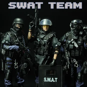 1/6 Városi Rendőrség Ábra Modell Katonai Harci SWAT CSAPAT Katona ACU Figurák Játékok Fiúknak a Kiskereskedelmi Doboz