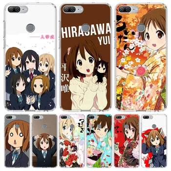 A K-on! Hirasawa Yui Anime Fedél Telefon Esetében A Huawei Y5 Y6 Y7 Y9 Megtiszteltetés 10 Lite 9 9X 8A Pro 8, 8X O Okos Z 2019 7A 7X 20 10i