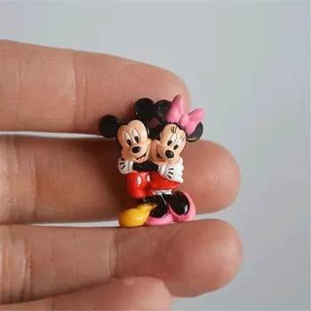 Disney Mickey Minnie Egér 2,5 cm-es Mini Modell Anime Baba PVC Figurák Kellékek Figurák Játékok Gyerek Gyermekek Játék