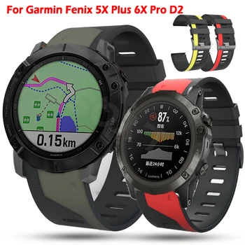 26mm Watchband A Garmin Fenix 5X Plusz 6X Pro 3 3HR D2 Delta PX Smartwatch Szilikon Gyors, Könnyen Illeszkednek Csukló Pántok, Öv, Karkötő