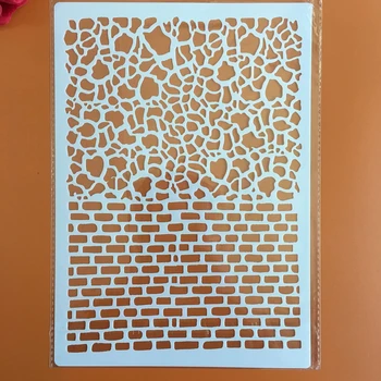 A4 29 * 21cm DIY Stencil Falon Festmény Scrapbook Színezés Dombornyomás Album Dekoratív Papír Kártya Sablon,szövet. fal