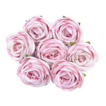 2/10db 4cm Selyem Tea Rózsa Mesterséges Virág Fejét Esküvői lakberendezési DIY koszorú scrapbook Hamis Virág Fal Kézműves