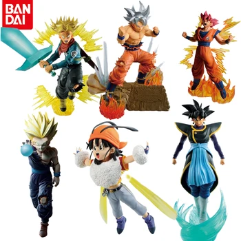 20cm BANDAI Ichibansho Dragon Ball Z DOKKAN CSATA 6. SP Goku Tört Vörös Isten Goku Zamas Pan Szuper Gohan Anime Ábra Gyerek Játékok
