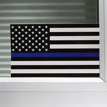 Autó Matricák Él Számít, a Rendőrség USA Amerikai Vékony Kék Vonal Zászló, Autó Matrica