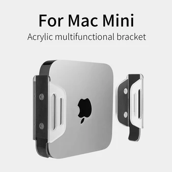 Akril Konzol M1 Apple fogadó Mac Mini-Multi-function-Állvány Asztali Hűtő Jogosult Bázis Támogatási Keret Fali Tároló Állvány